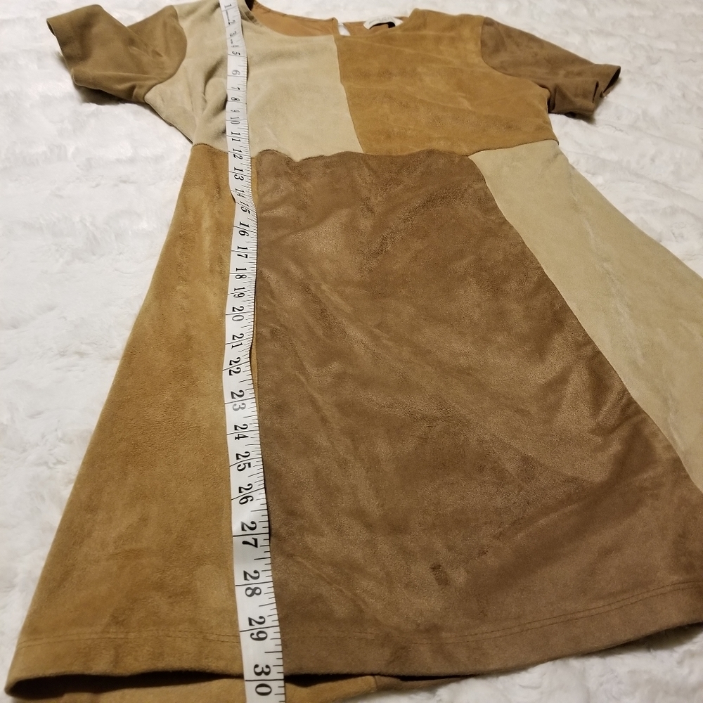 Abercrombie And Fitch Suede Mod Color Block Dress… - image 7